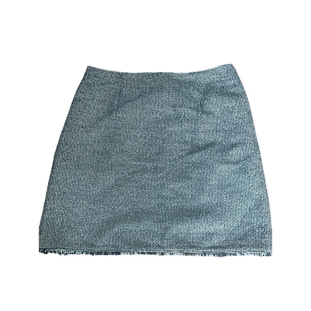 NWT* Banana Republic Boucle Mini Skirt Textured Navy Blue A-line Pocket Size 6